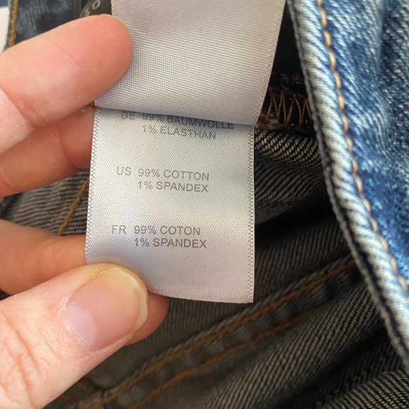 NWT Articles of Society Elwood Kate High Rise Crop Straight Leg Blue Jeans 25 - Picture 8 of 9